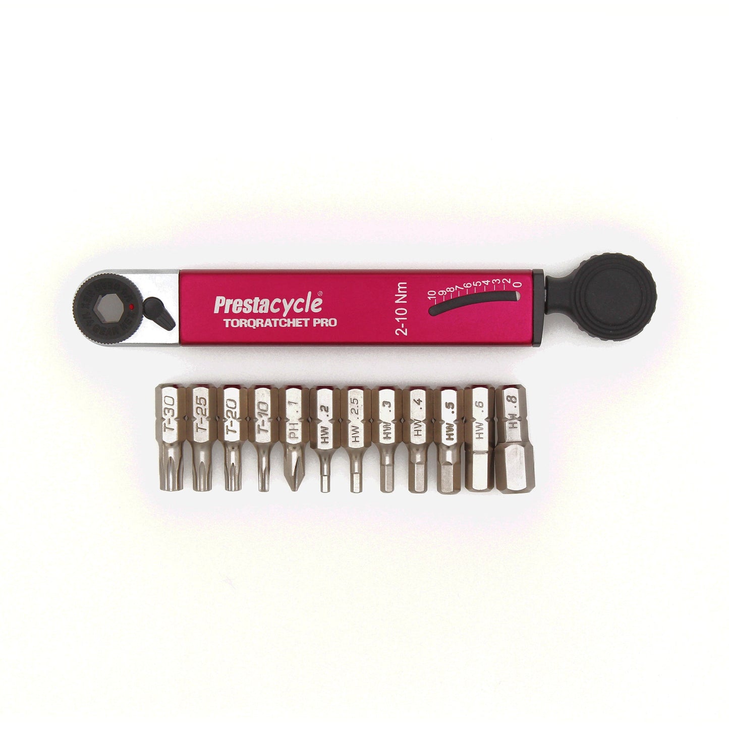 Prestacycle TorqRatchet PRO Deluxe – Profi-Taschen-Multitool und 2–10 Nm Drehmomentratsche
