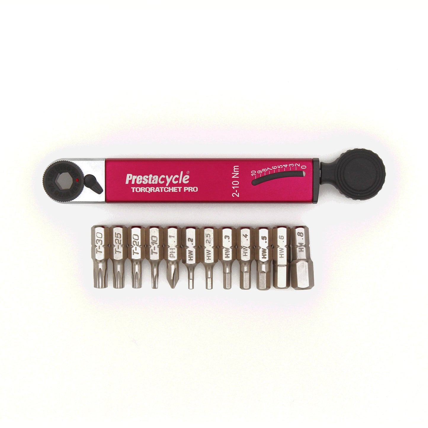 Portefeuille Prestacycle TorqRatchet PRO - Multi-outil Pro Pocket et cliquet dynamométrique de 2 ~ 10 Nm