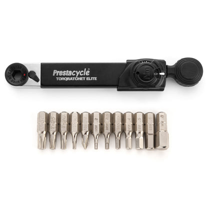 Portefeuille Prestacycle TorqRatchet Elite - Outil multifonction de poche et cliquet dynamométrique de 2 ~ 10 Nm